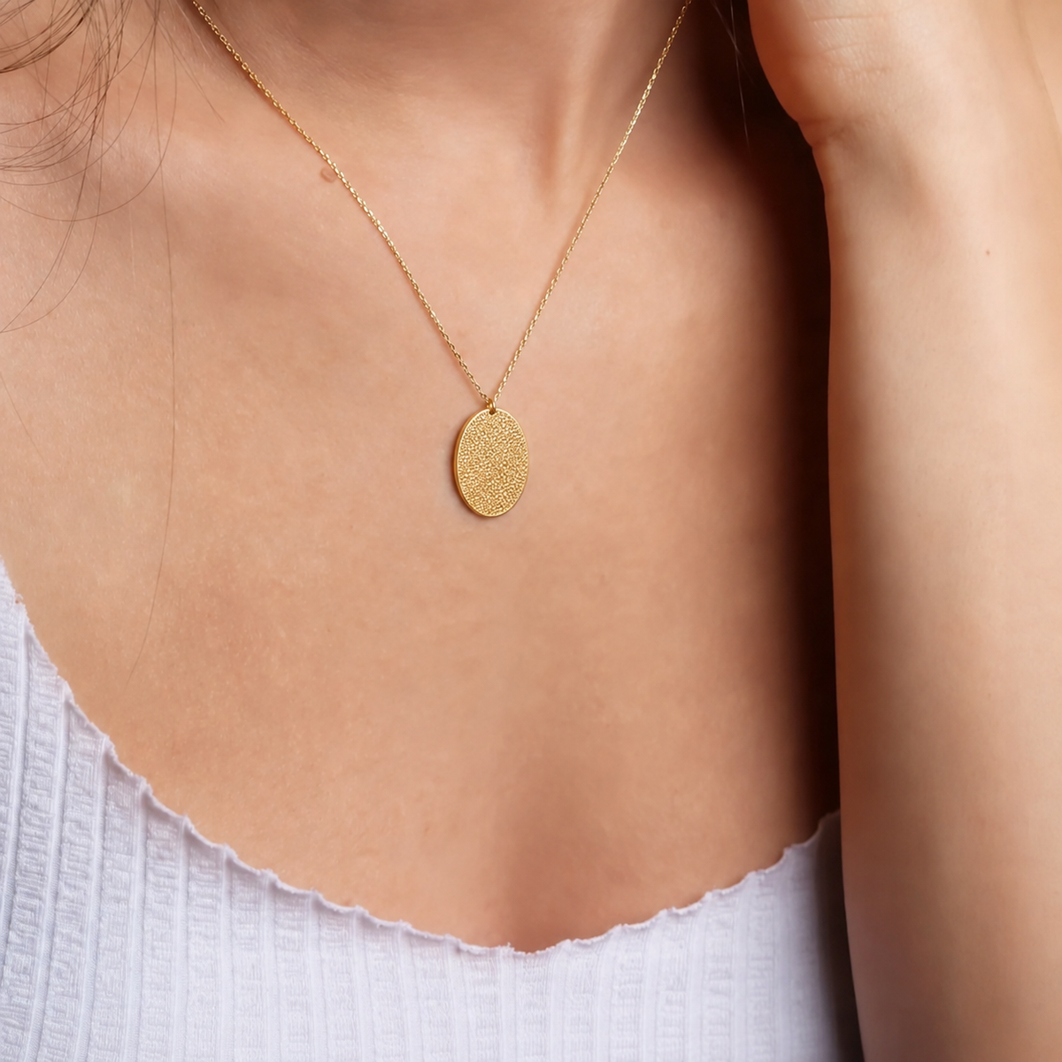 INUBANA NECKLACE- OVAL