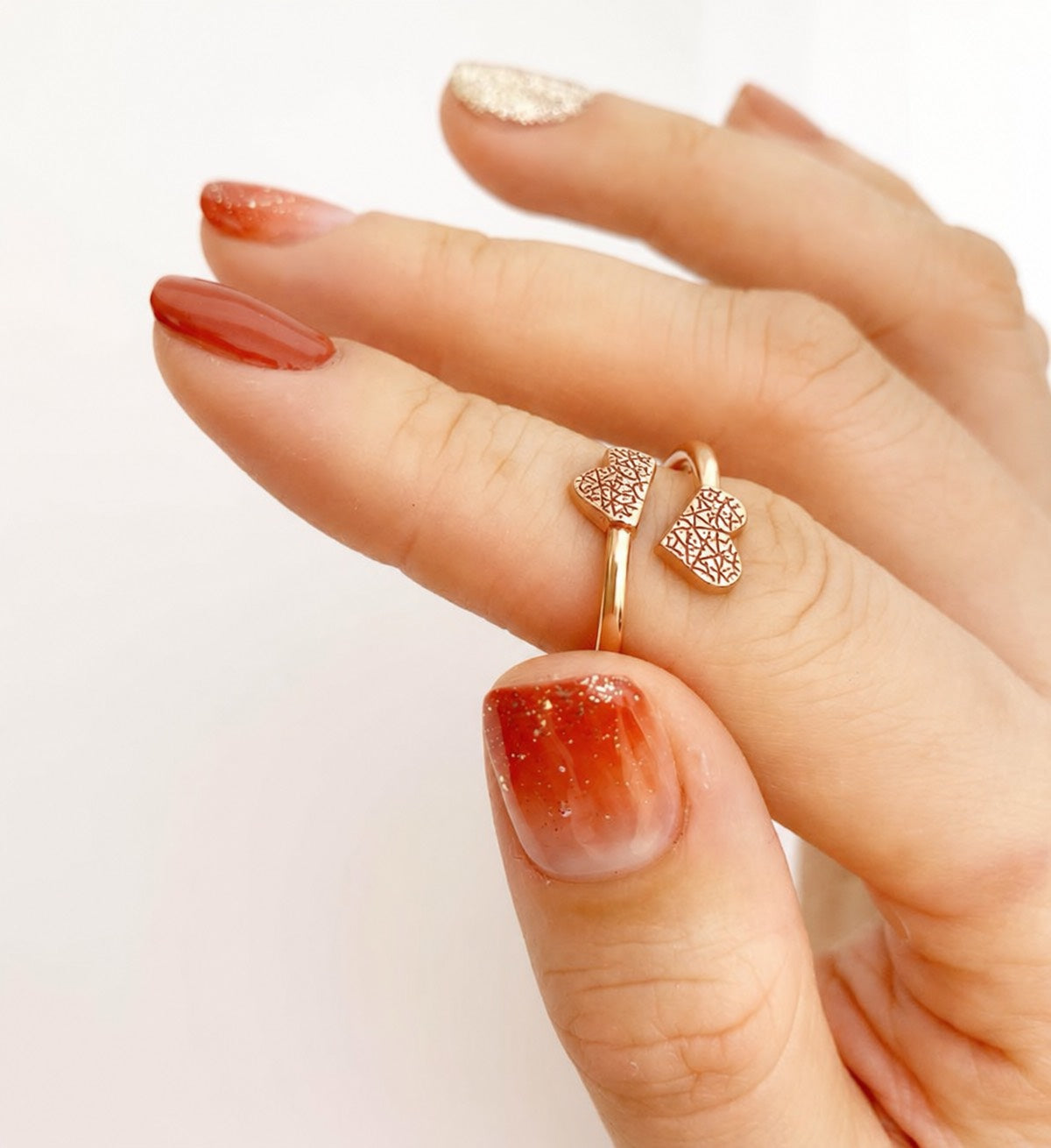 INUBANA RING - HEART DUO